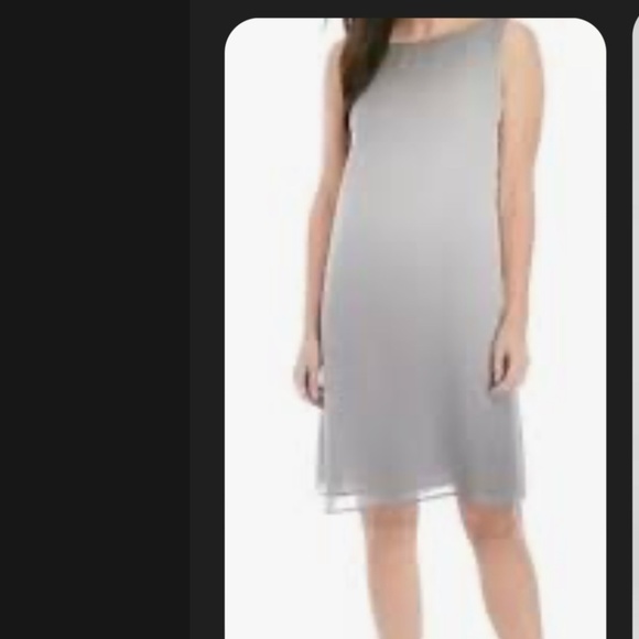 Eileen Fisher Mini Dress Sleeveless 100% Silk Gray Ombré Minimalist Sz S Petite - Picture 2 of 15